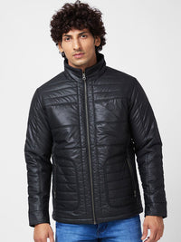 SPYKAR Stand Collar Puffer Jacket