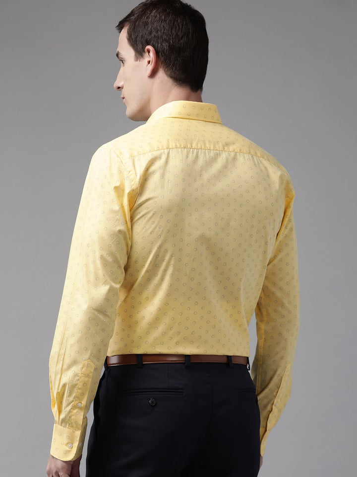 Park Avenue Slim Fit Printed Pure Cotton Formal Shirt