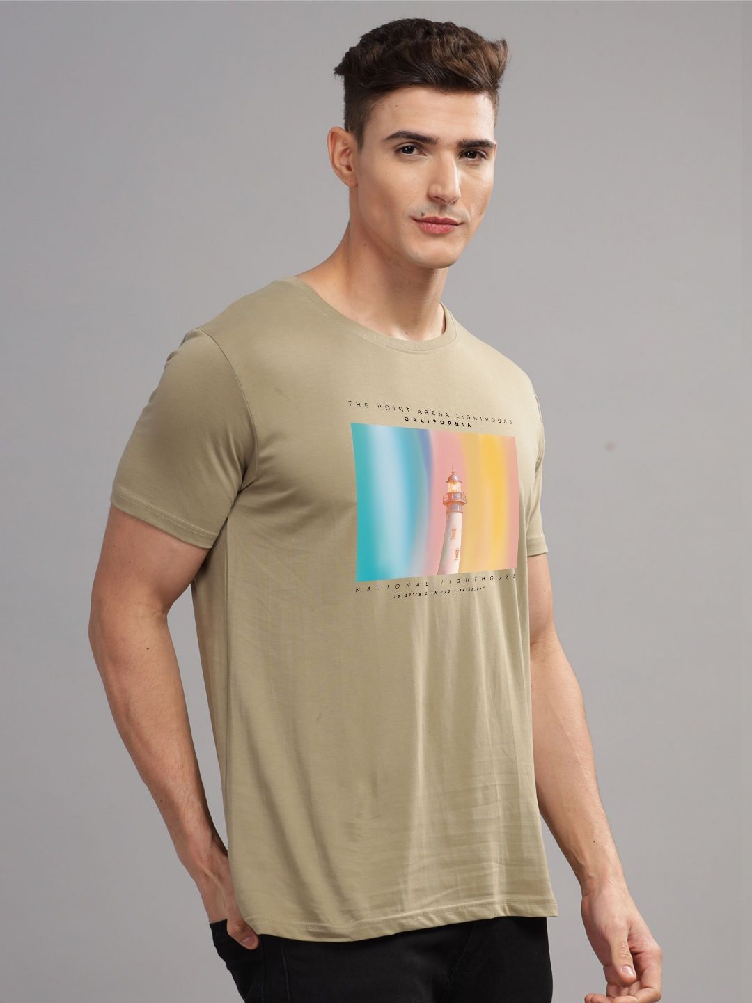 ADRO Men Printed T-shirt