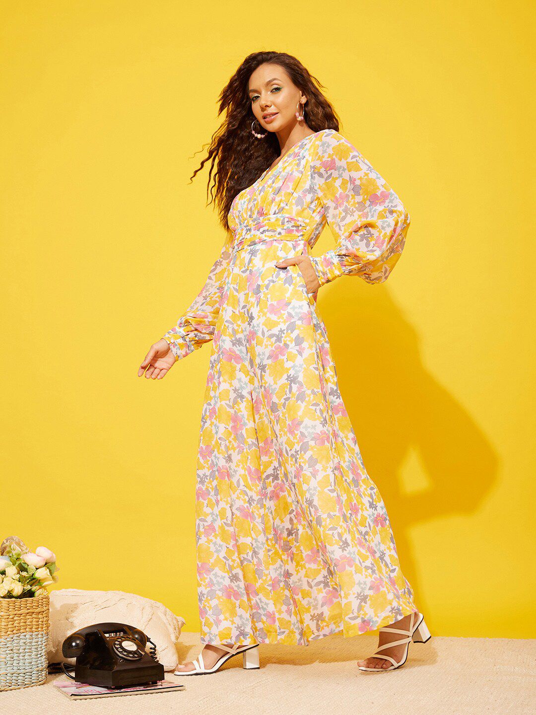 QUIERO Printed Culotte Jumpsuit