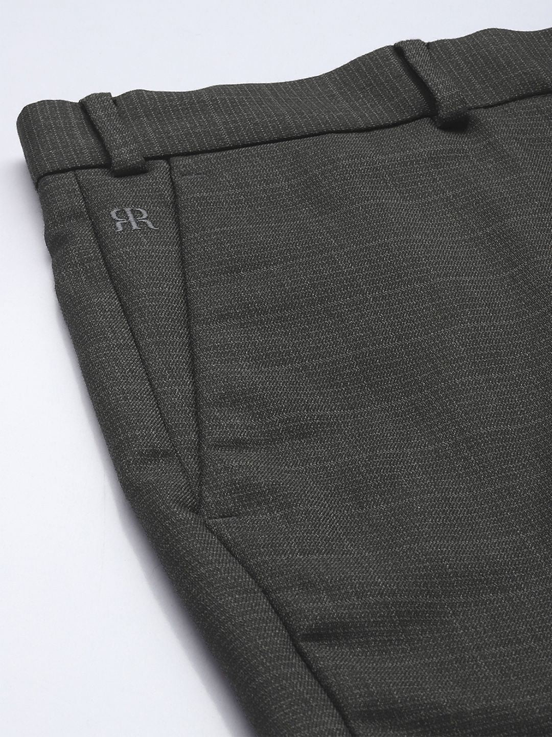 Raymond Men Checked Slim Fit Formal Trousers