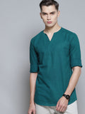 Dennison Men Comfort Green Comfort Slim sesuai kurta pendek