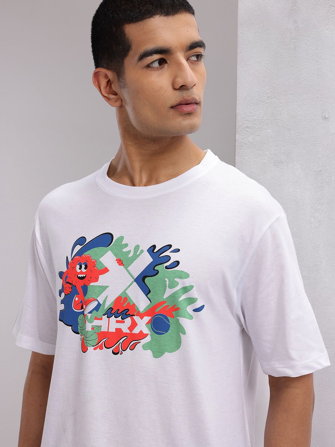 HRX by Hrithik Roshan Graphic Printed T-shirt