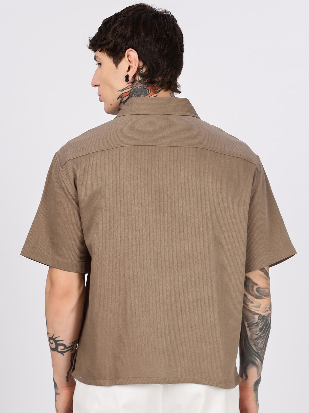 Eszett Furious Cuban Collar Cotton Shirt