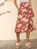 Berrylush Women Floral Printed  A-Line Knee Length Skirt