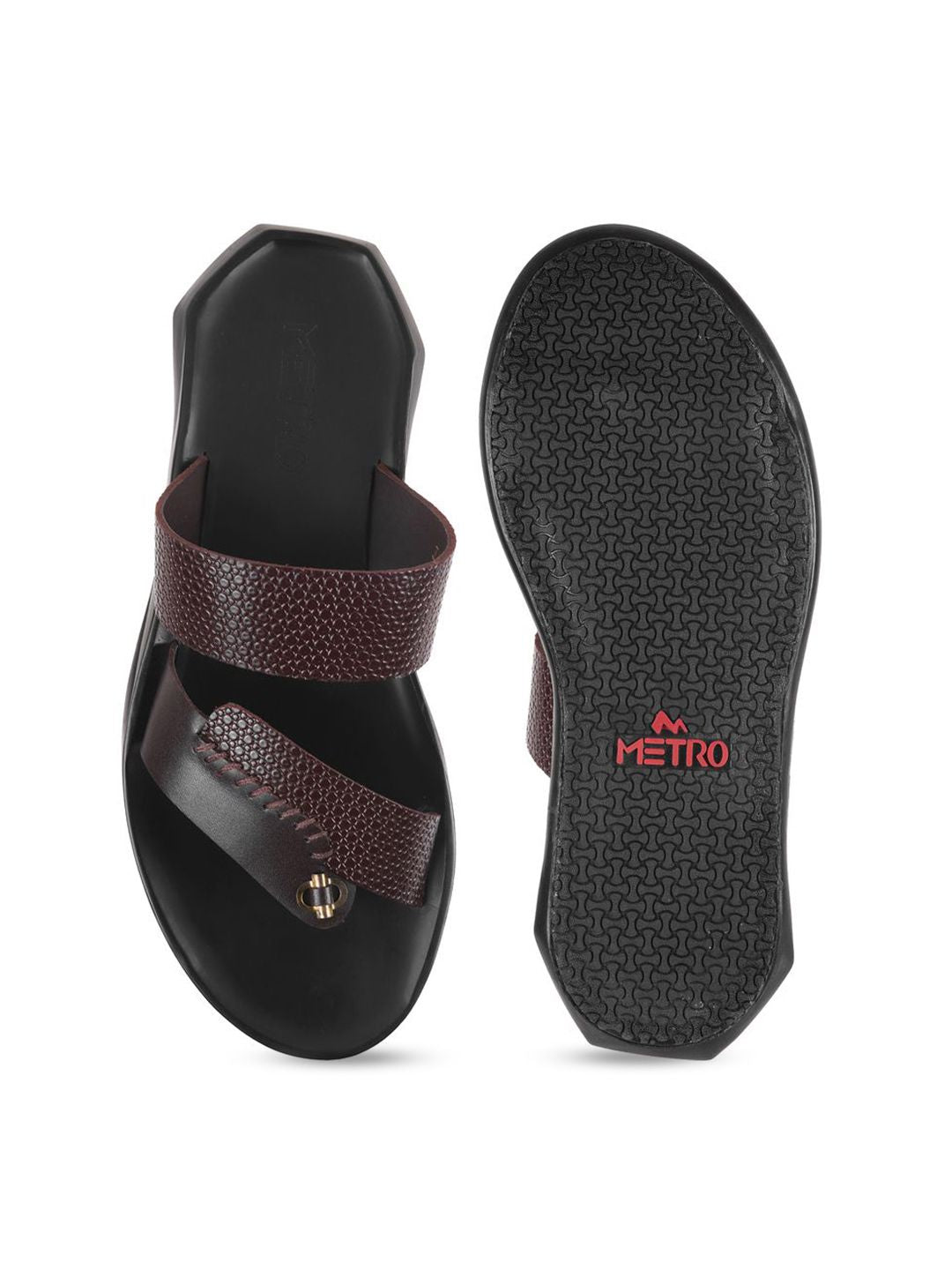 Metro Men Leather Comfort Sandals