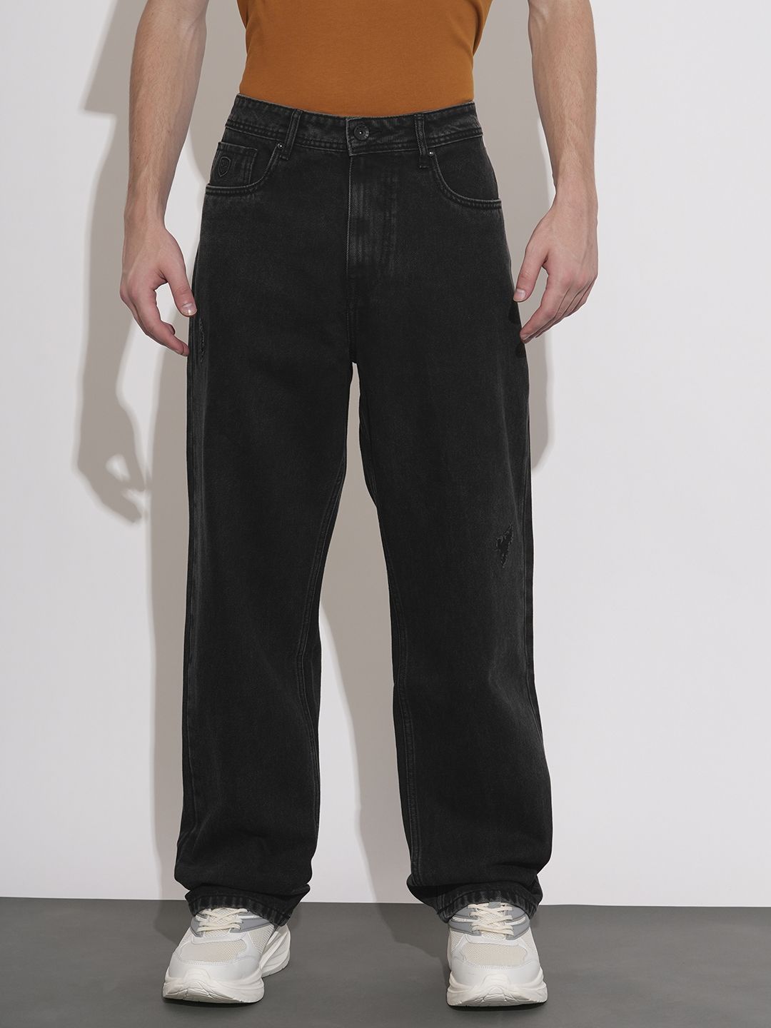 Being Human Men Anti Fit Mildly Distressed Light Fade Jeans