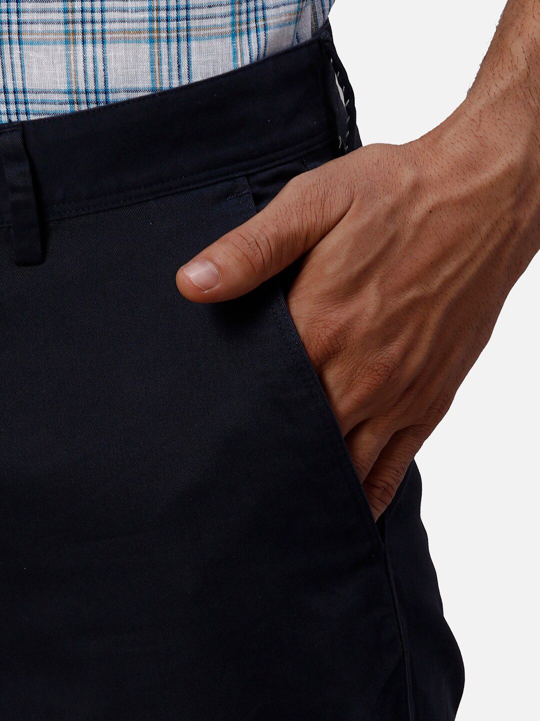 Park Avenue Men Slim Fit Mid-Rise Formal Trousers