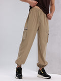 HRX by Hrithik Roshan Men Panelled Mid-Rise Lifestyle Cargo Style Joggers