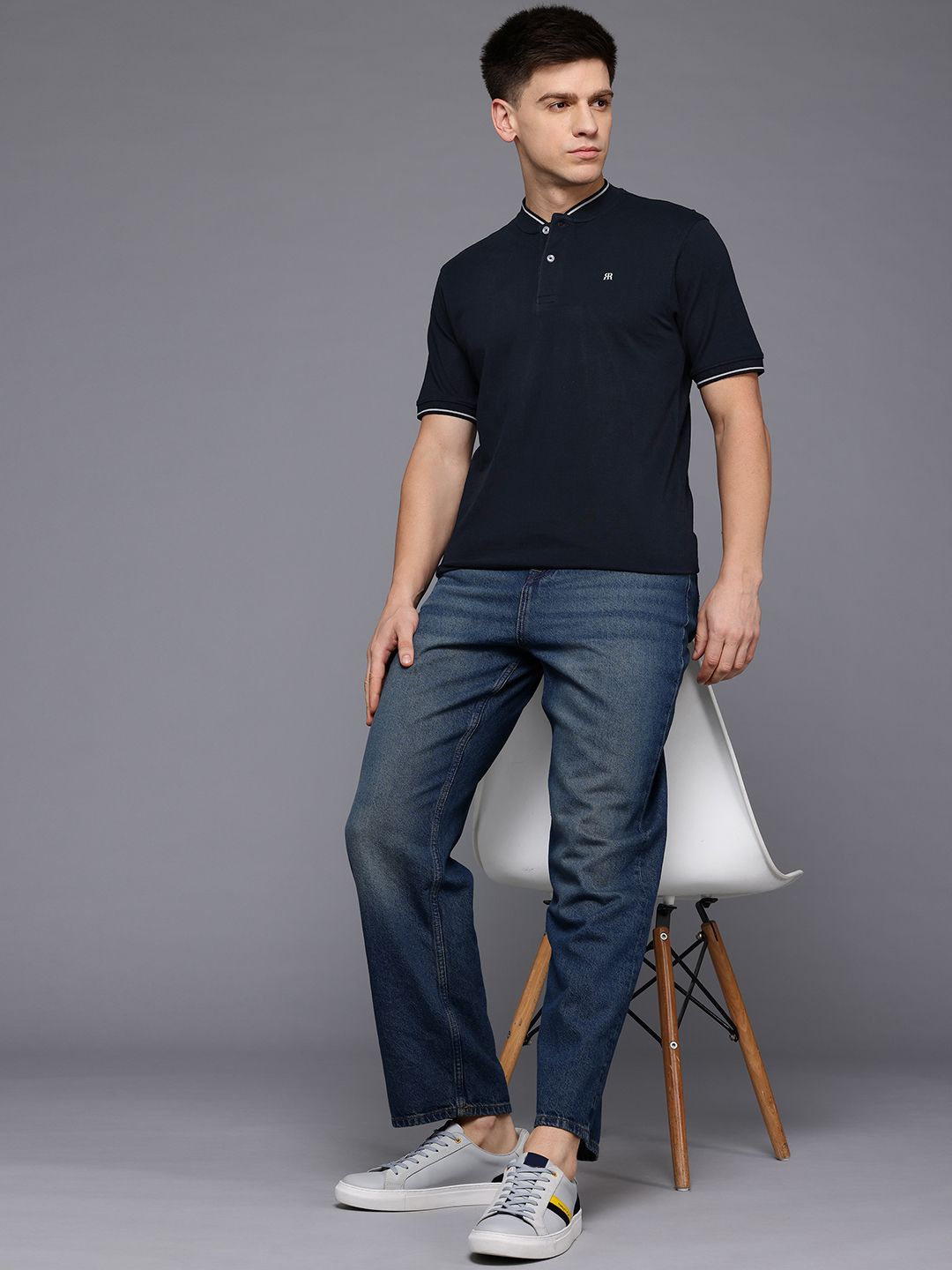 Raymond Henley Neck Pure Cotton Modern Fit T-shirt