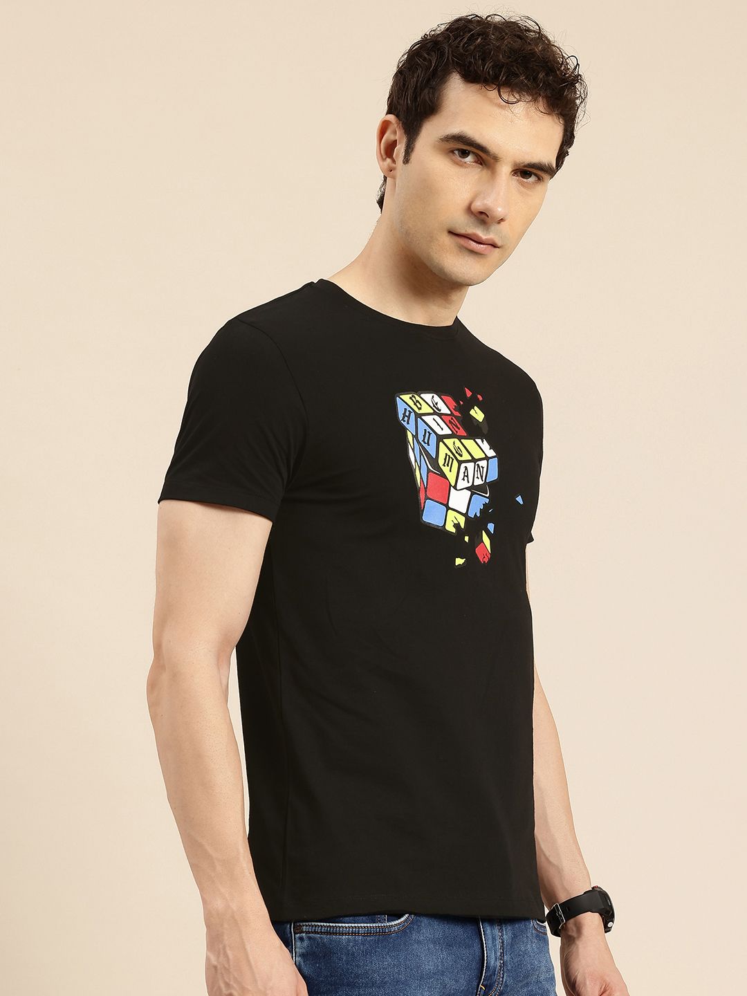 Being Human Printed Pure Cotton T-shirt