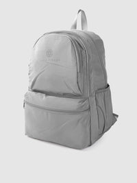 Lino Perros Women Grey Solid 13 Inch Laptop Backpack