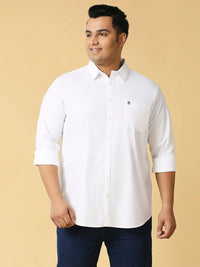 Thomas Scott Plus Size Classic Spread Collar Pure Cotton Casual Shirt