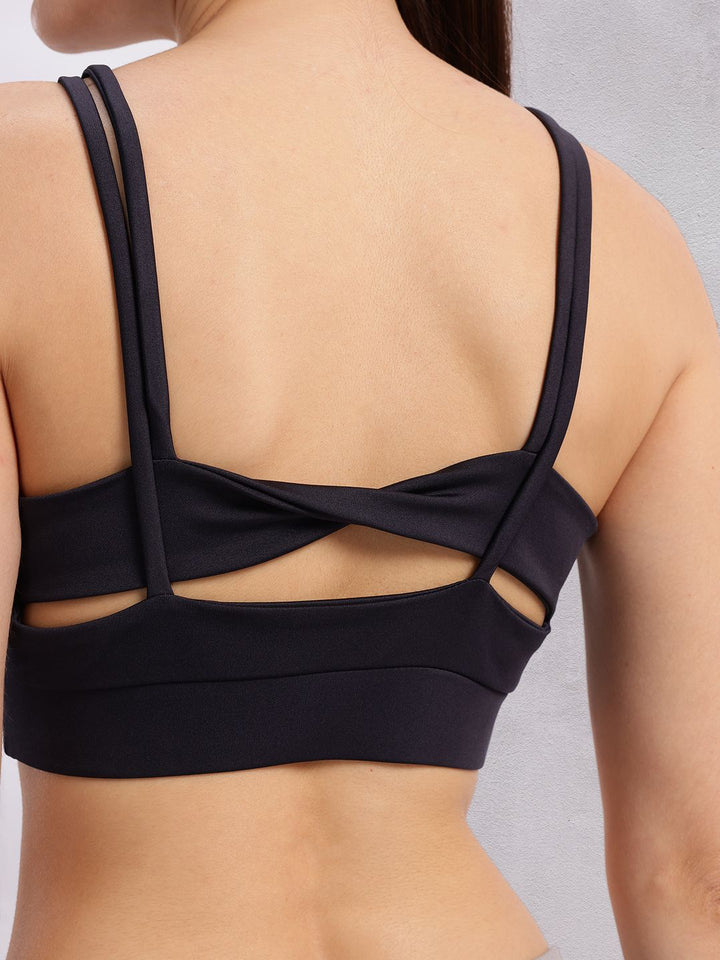 HRX by Hrithik Roshan Lightly Padded Rapid-Dry Styled Back Yoga Bra