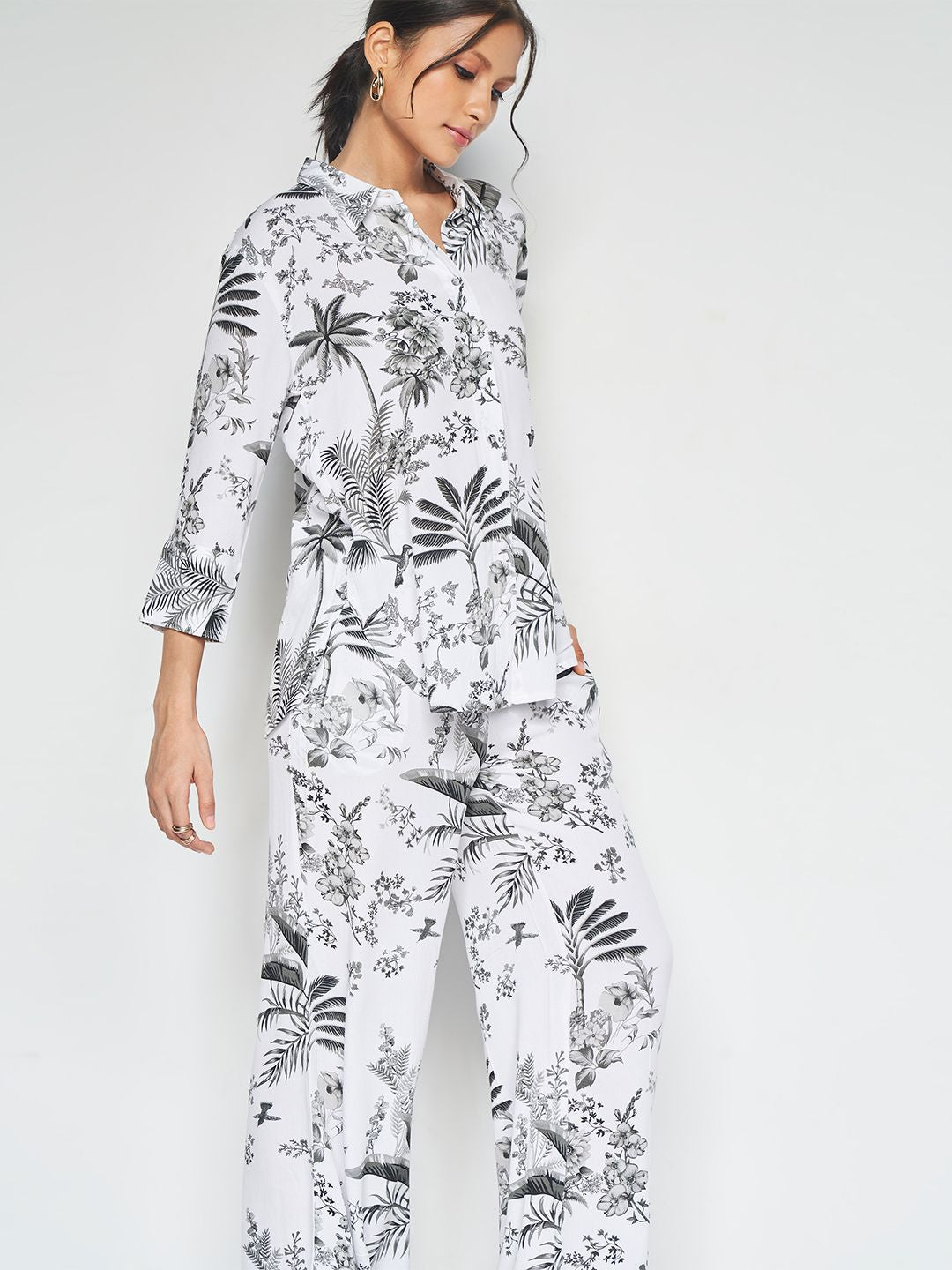 AND Printed Shirt & Trousers Co-Ords Set