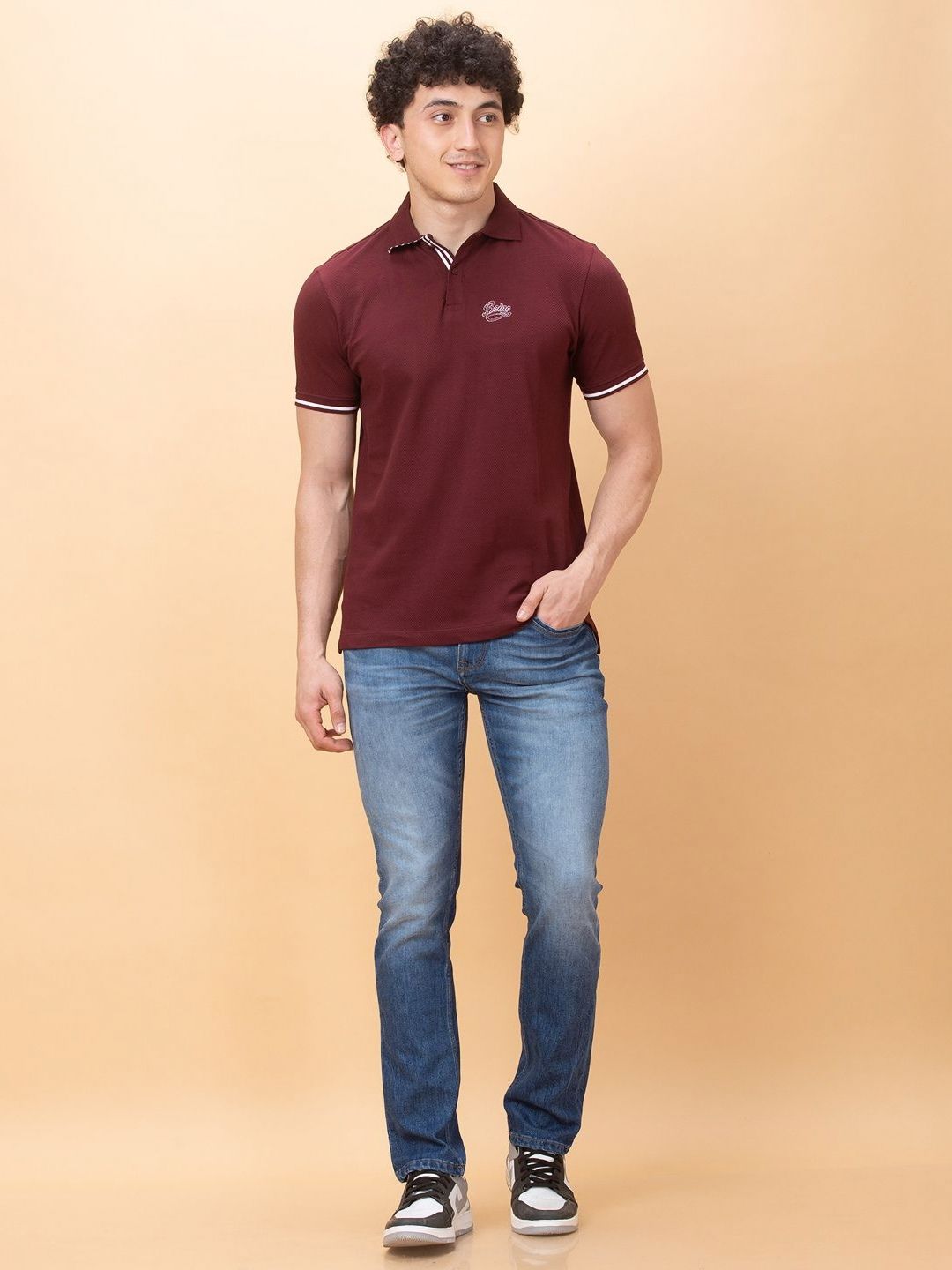 Being Human Men Polo Collar T-shirt