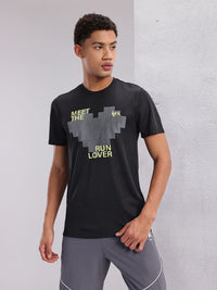 HRX by Hrithik Roshan Couple Collection Printed Rapid-Dry Running T-shirt