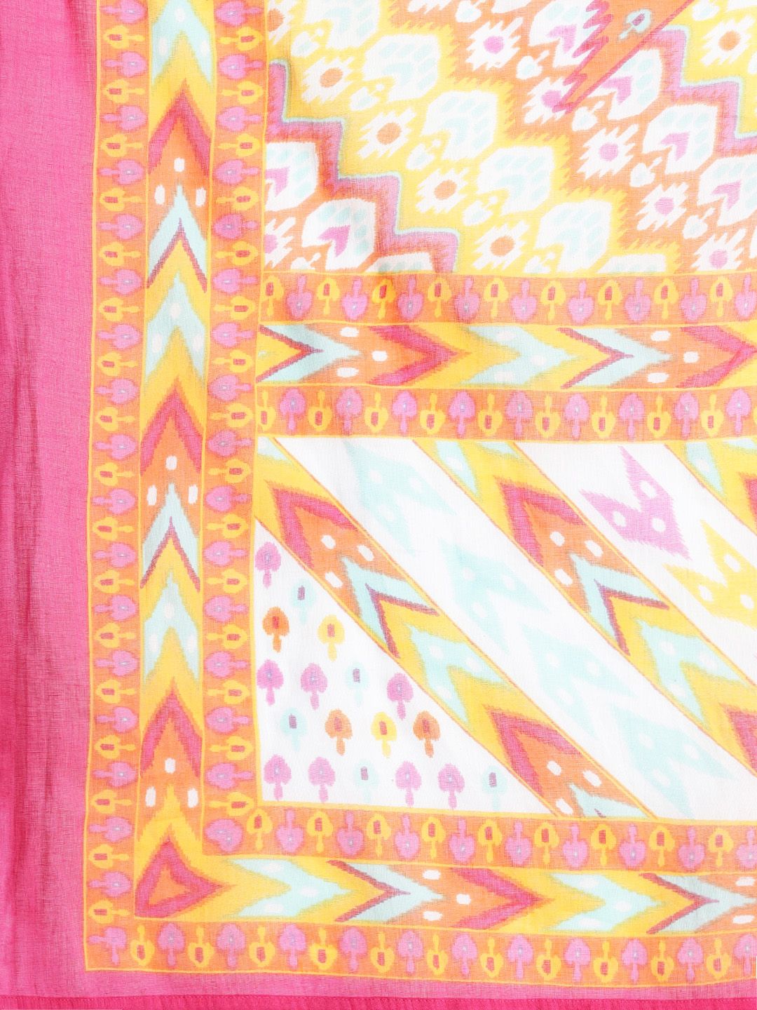 Indo Era Ethnic Motifs Printed Mirror Work Pure Cotton Kurta with Trousers & With Dupatta