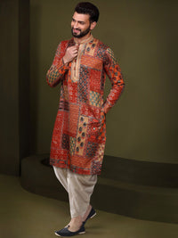 KISAH Ethnic Motifs Printed Regular Kurta with Dhoti Pants