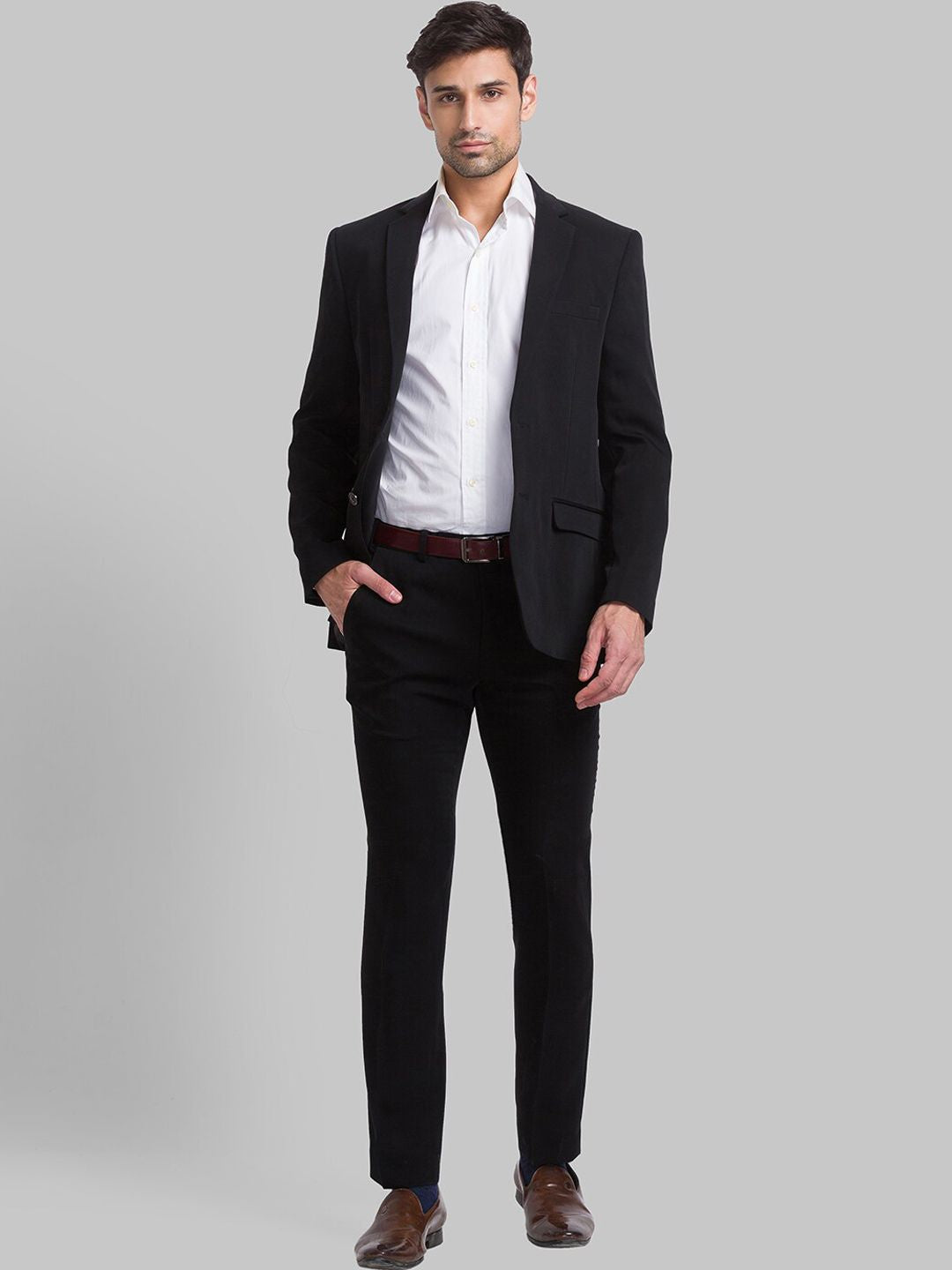 Park Avenue Men Single-Breasted Super Slim-Fit 2-Piece Formal Suit