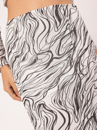 DressBerry Greyscale Glam Printed Co-Ords
