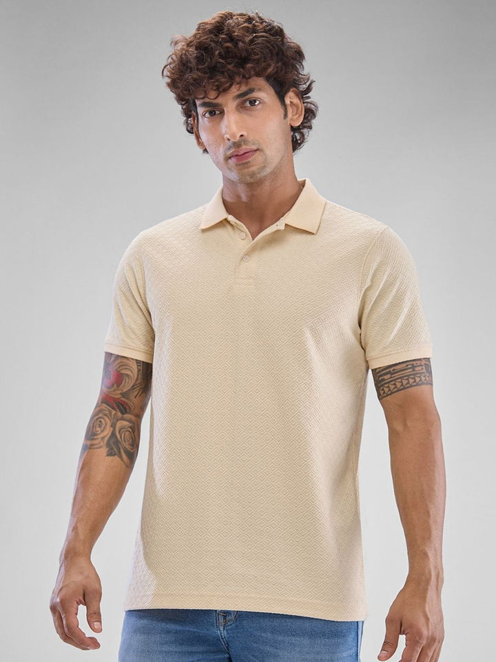 SPYKAR Men Polo Collar Solid Slim Fit T-shirt