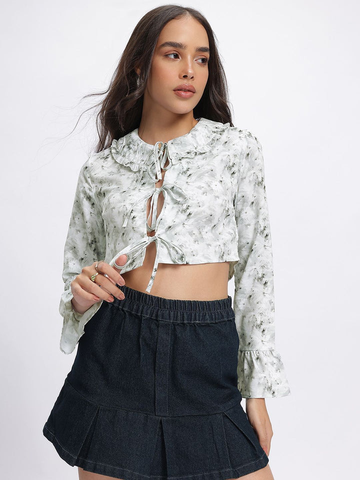 DressBerry Tie-Ups Crop Top