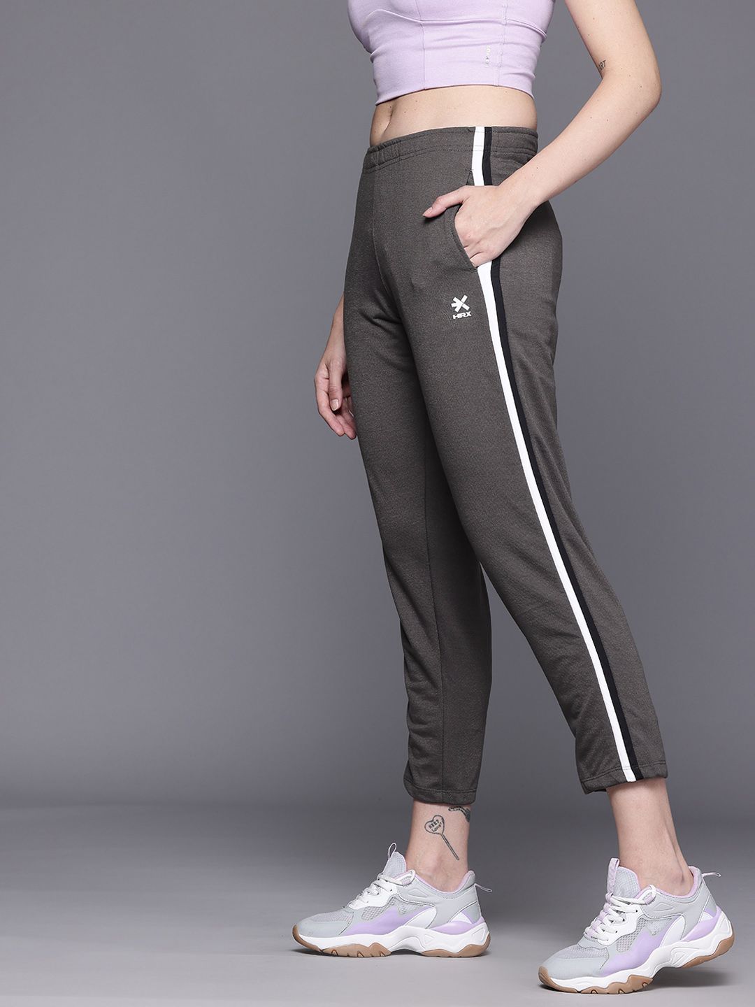HRX by Hrithik Roshan Women Casual Crop Track Pants