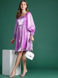 DressBerry Puff Sleeve A-Line Dress