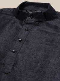 SOJANYA Mandarin Collar Regular Kurta With Churidar & Nehru Jacket