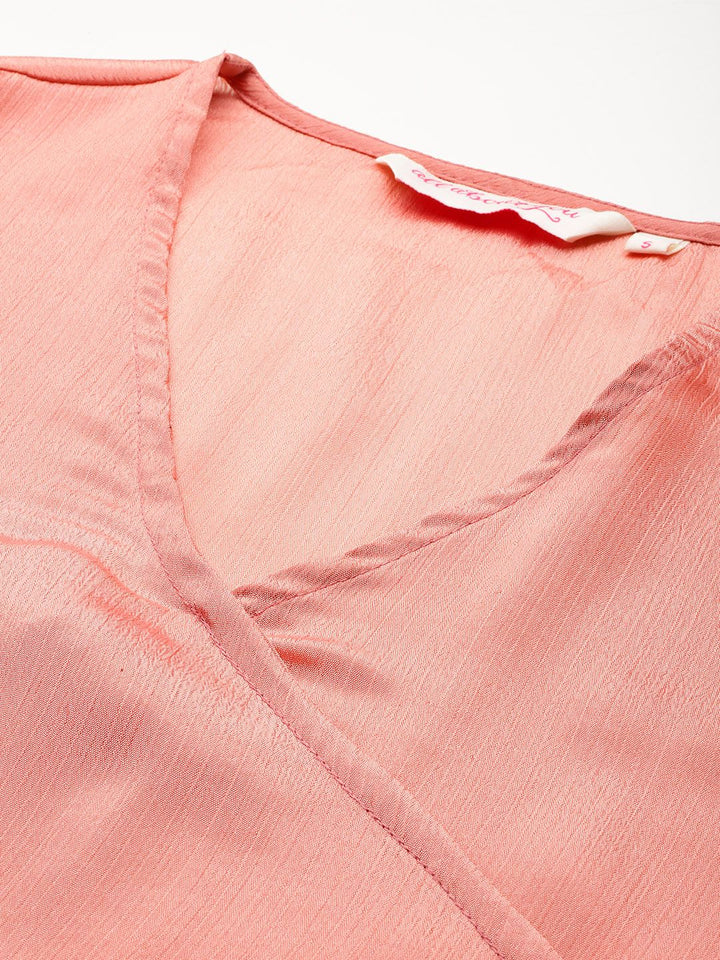 all about you Embroidered Detail Wrap Ethnic Co-ords