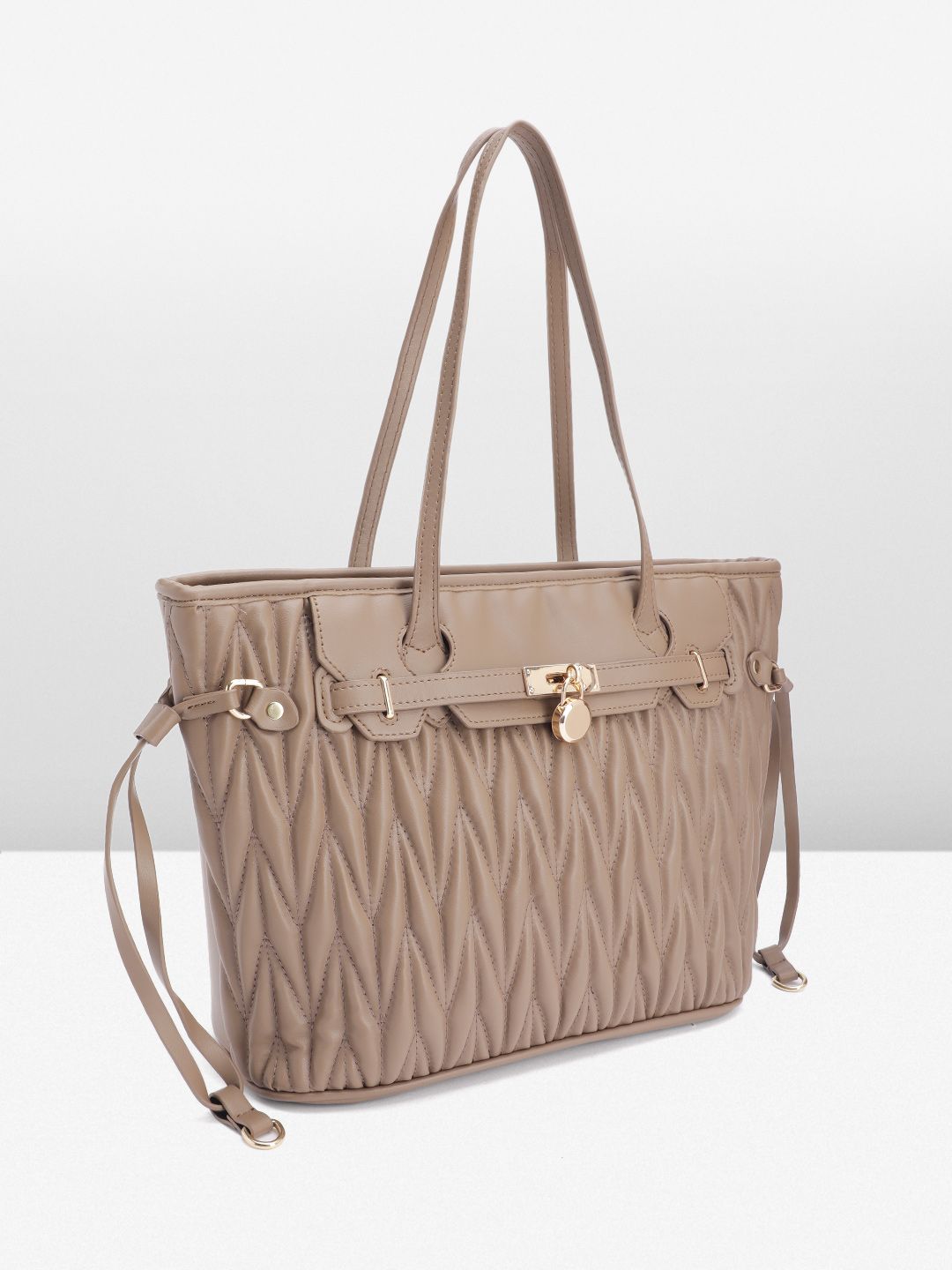 DressBerry Structured Quilted Shoulder Bag