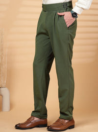 KLOTTHE Lelaki Olive Lycra Seluar Formal Formal