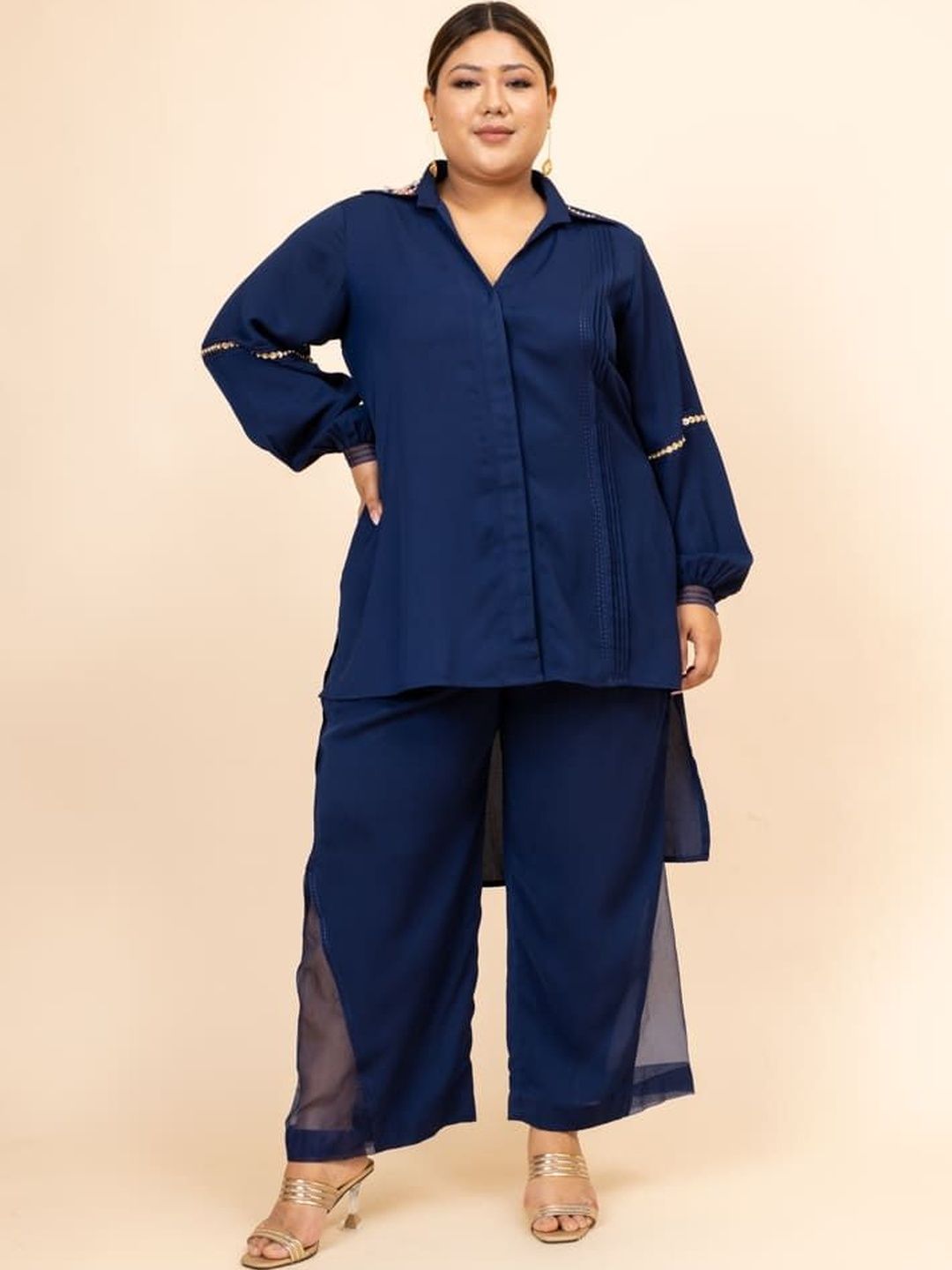 Mamicha Shirt Collar Shirt & Trousers Co-Ords