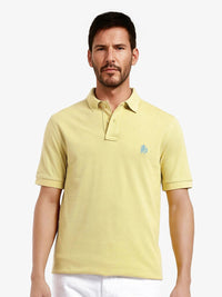 RARE RABBIT Men Solid Polo Collar Cotton T-shirt