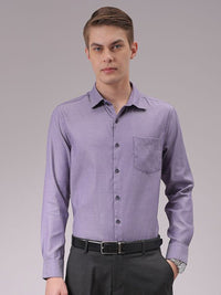 The Indian Garage Co. X Luxe Men Cutaway Collar Solid Slim Fit Formal Shirt