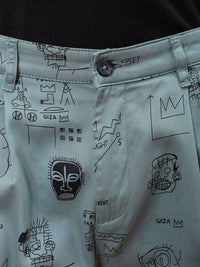 The Indian Garage Co Men Abstract Printed Relaxed Fit Shorts