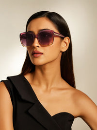 IDEE Women Square Sunglasses with UV Protected Lens IDS3039C4SG
