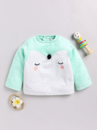 Moms Love Infant Girls Embroidered Pure Cotton Sweatshirt