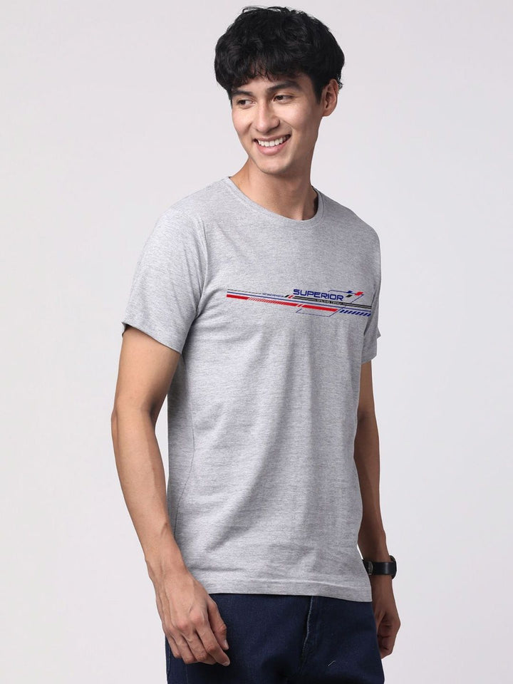 ADRO Pack of 3 Printed Round Neck Cotton T-shirt
