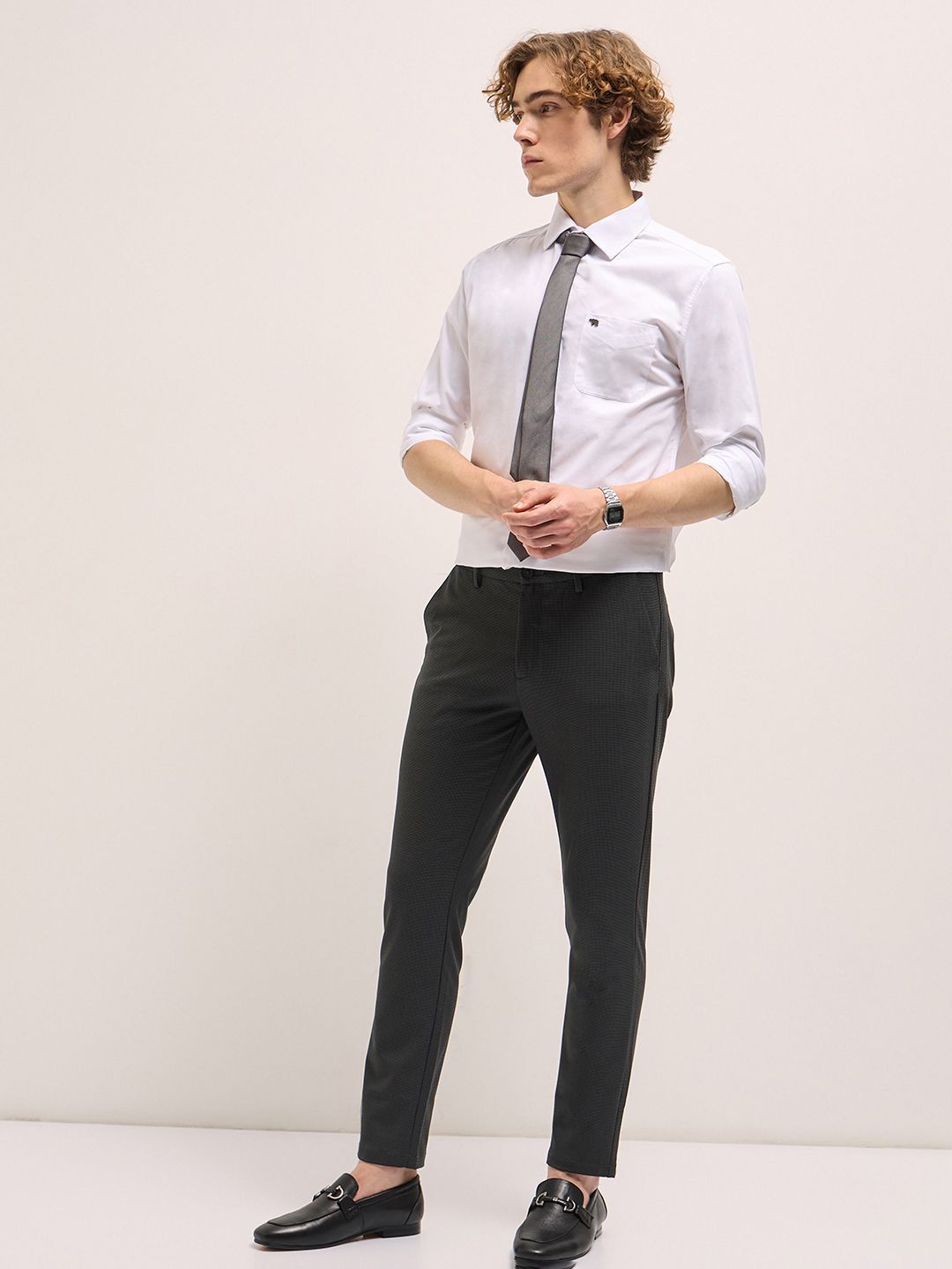 THE BEAR HOUSE Tailored Fit Cotton Formal Shirt