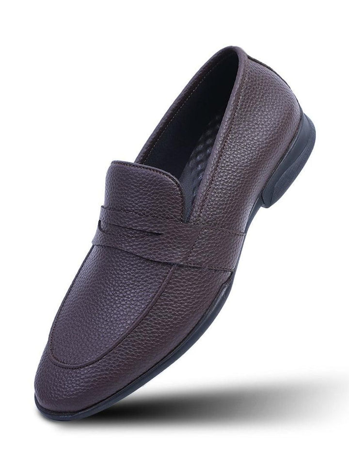 MONKSTORY Men Brown PU Loafers