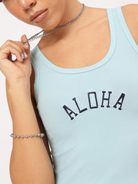 DressBerry Sleeveless Sizzle Ribbed Sung Top