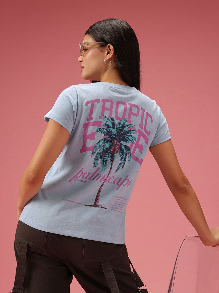 DressBerry Typography Printed Casual T-shirt