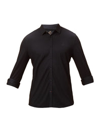 Being Human Men Classic Slim Fit Spread Collar Solid Cotton Casual Shirt