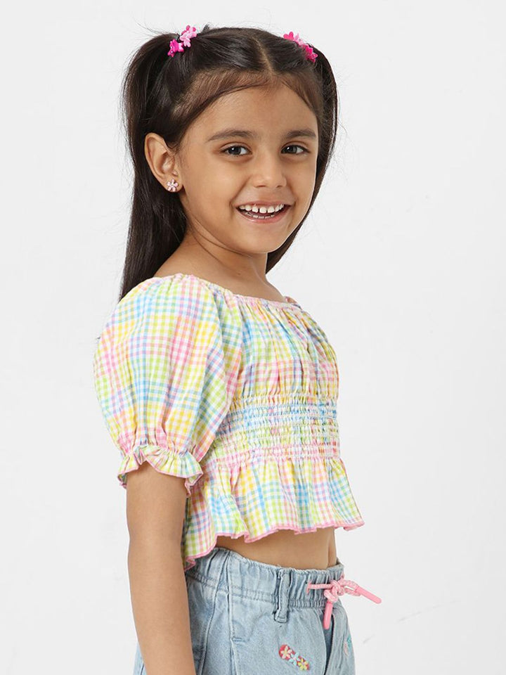 Nauti Nati Girls' Printed Cropped Top