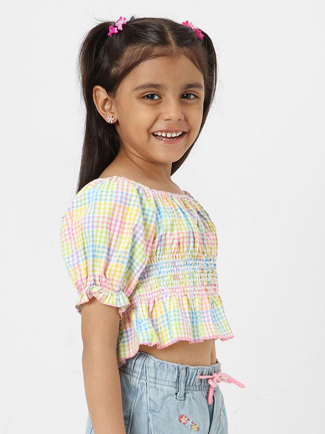 Nauti Nati Girls' Printed Cropped Top