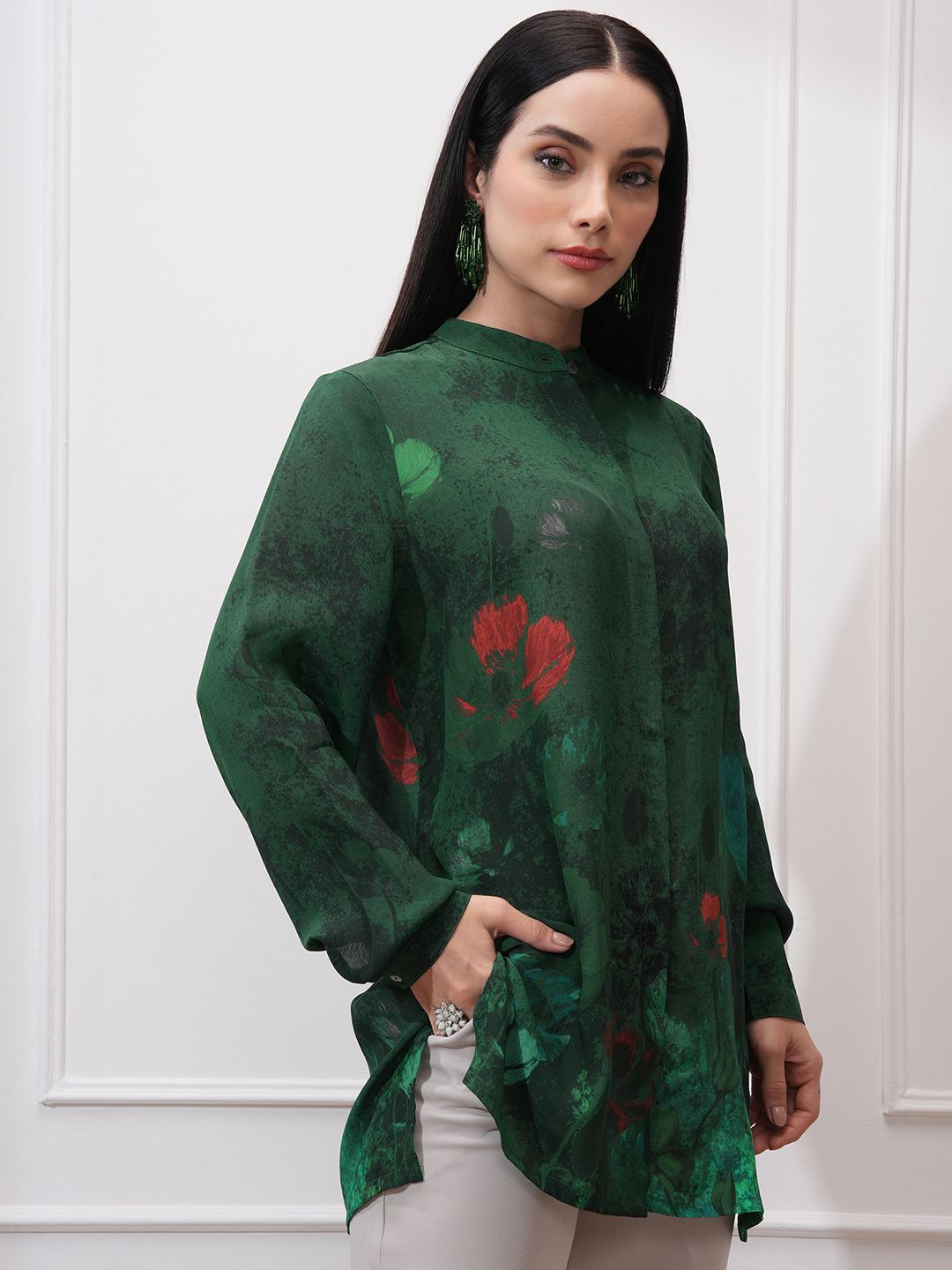 Vishudh Women Floral Opaque Printed Casual Shirt