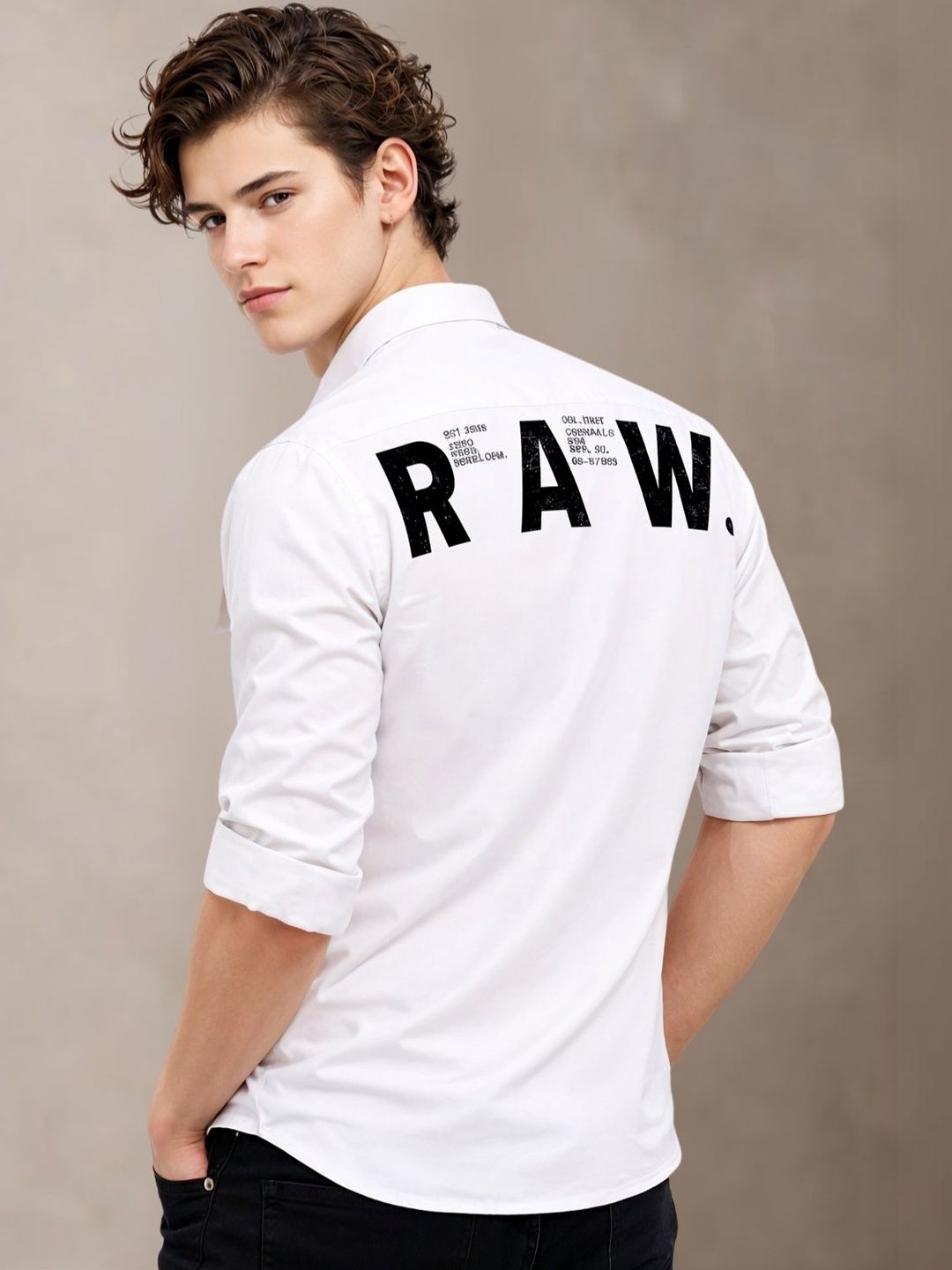 ADRO Classic Printed Cotton Twill Cargo Baju Kasual