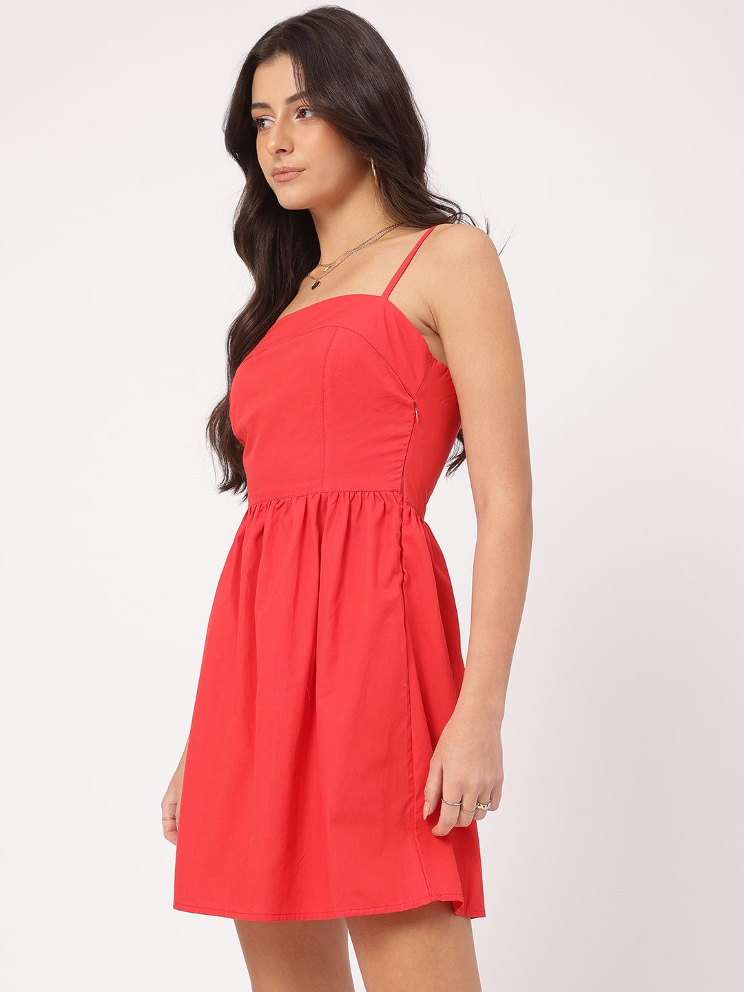 DressBerry Eclectic Elegance Strappy Mini A-line Dress